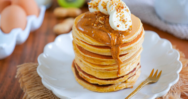 Pancakes au beurre de cacahuètes