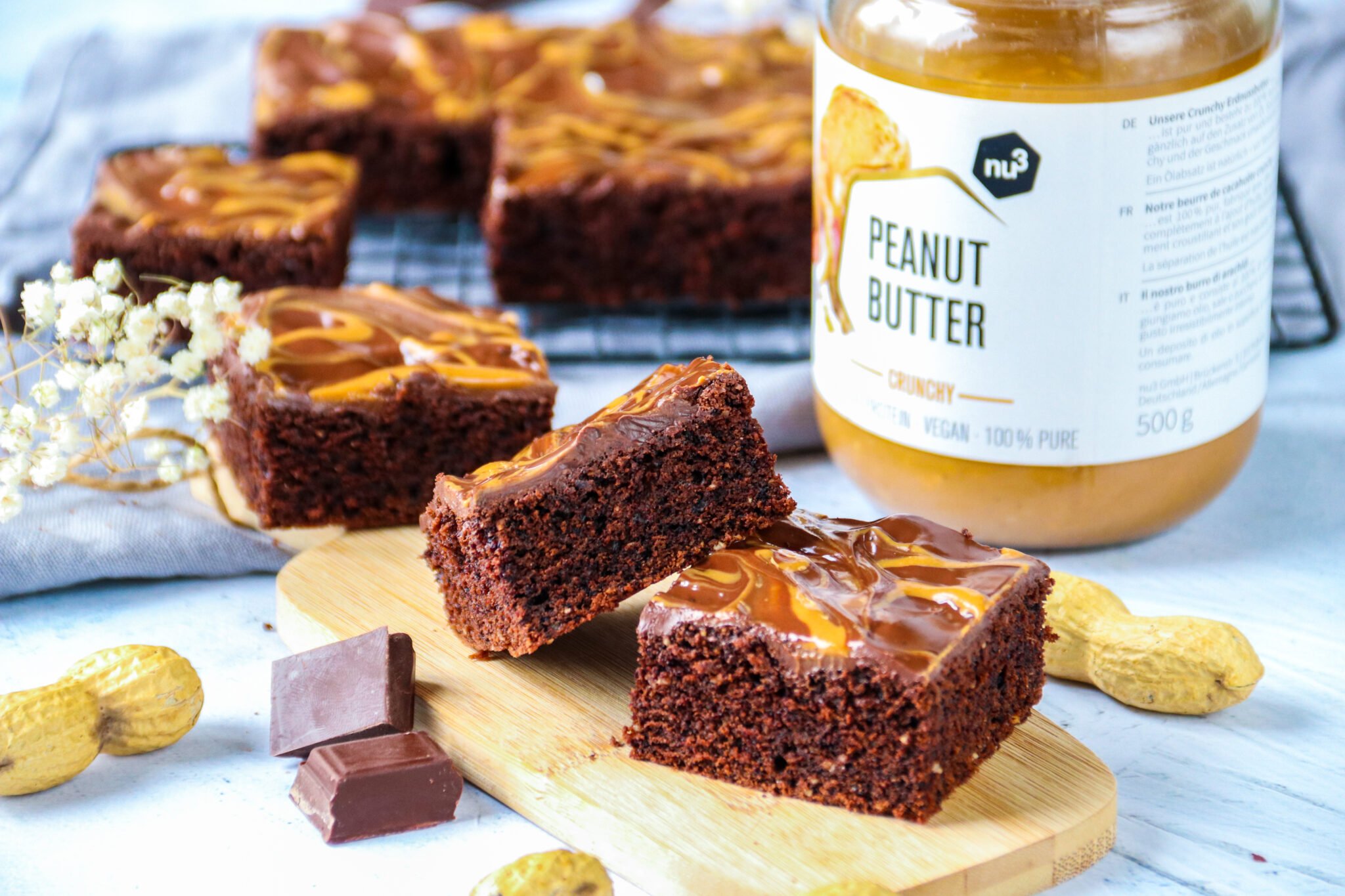 Moelleux de chocolat et au beurre de cacahuètes recette saine