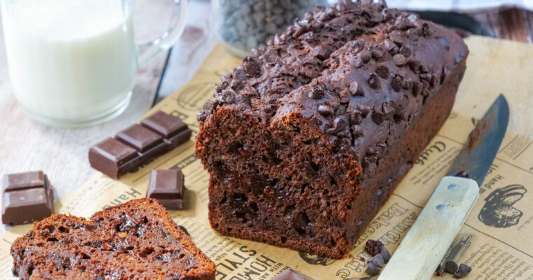 Bananabread moelleux au chocolat