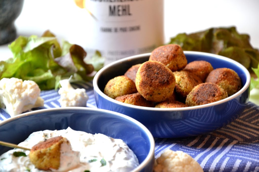 Falafels au chou-fleur et à la farine de pois-chiches - healthyfood