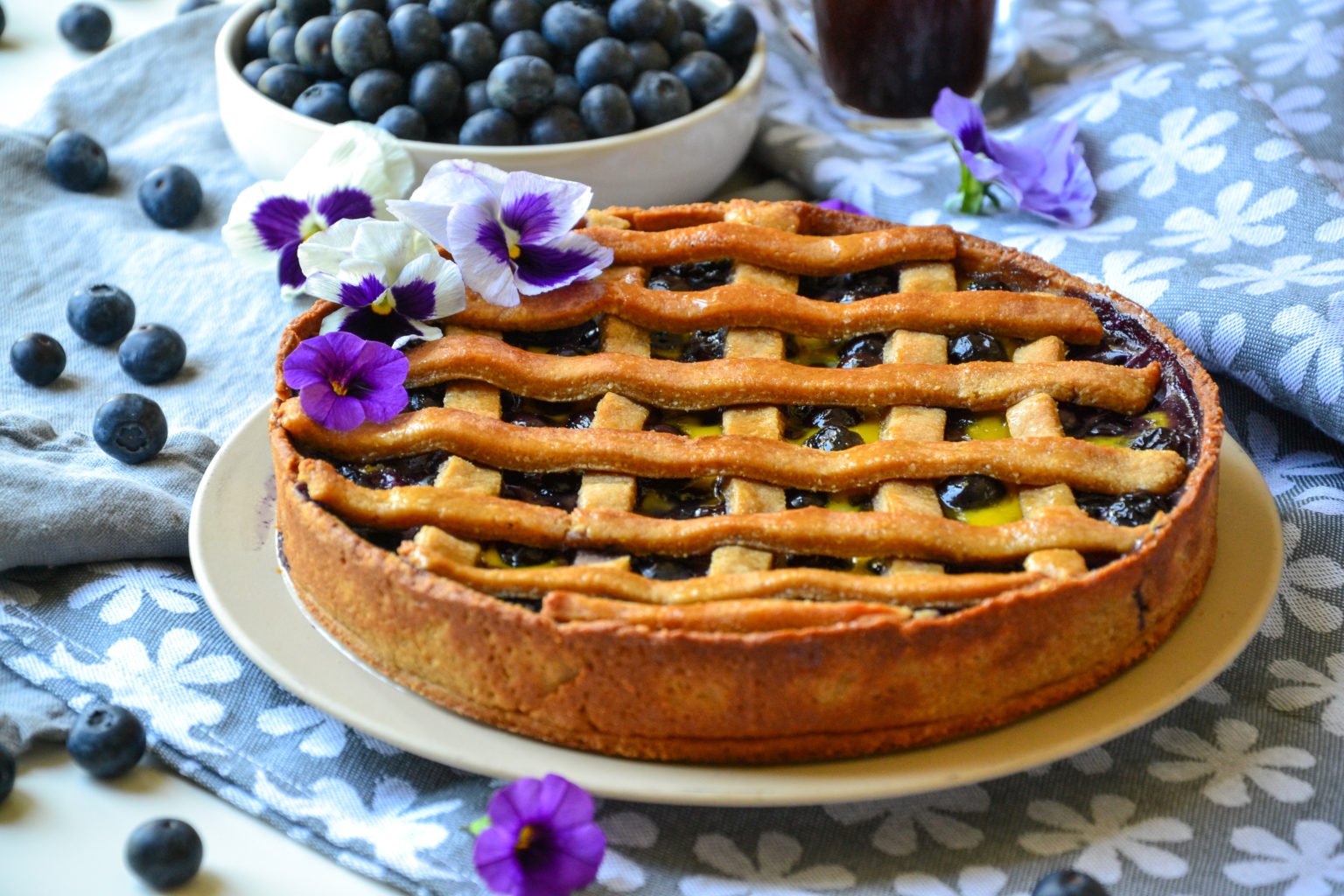 Tarte aux myrtilles sans sucre raffiné ni beurre - healthyfood_creation