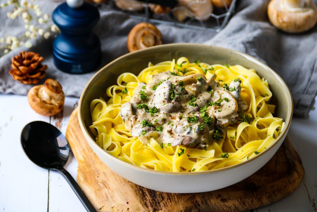 Tagliatelles sauce champignons - healthyfood_creation