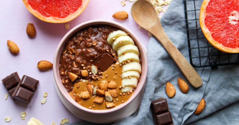 Porridge healthy banane-cacao