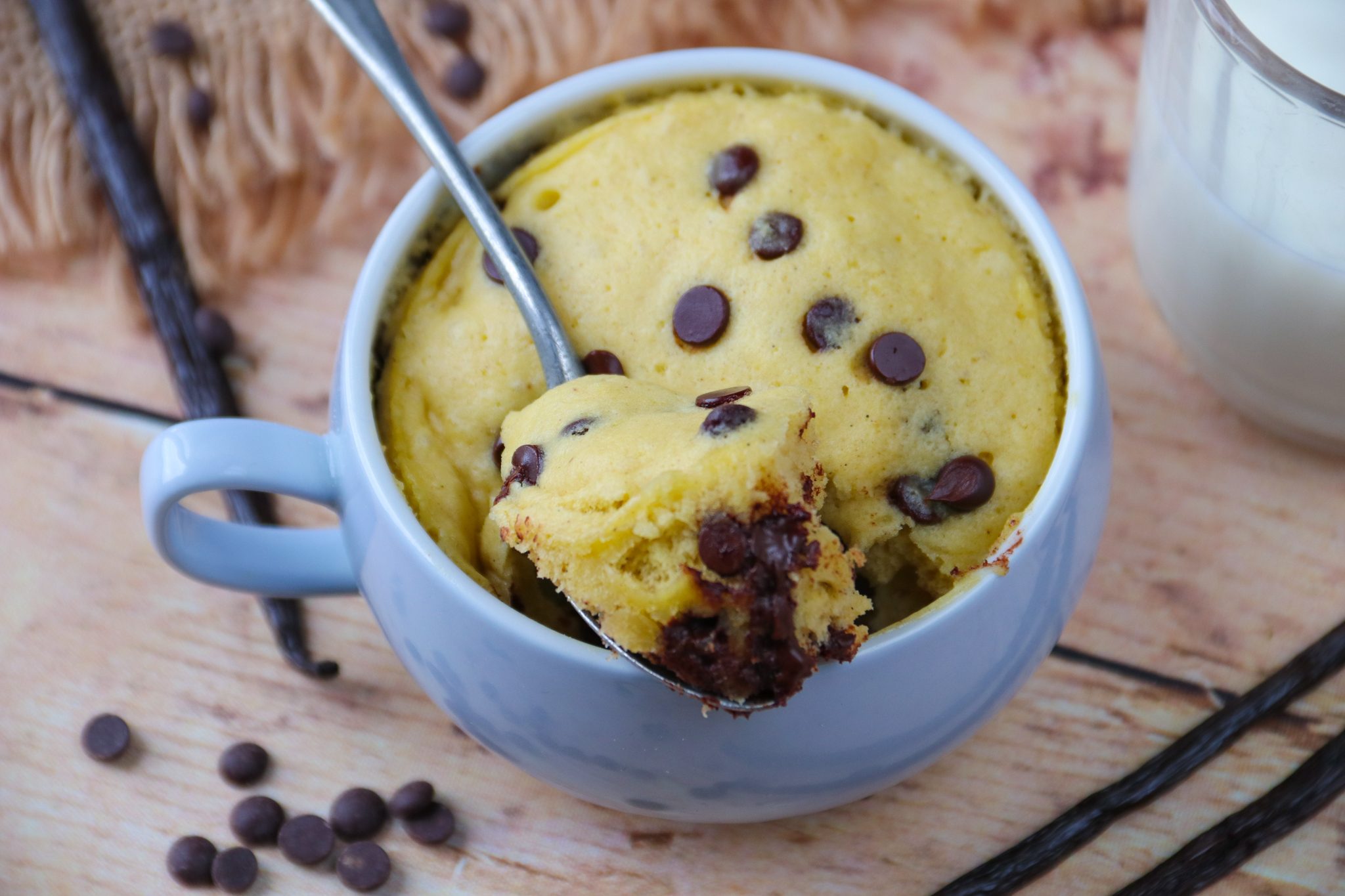 Mug cake healthy aux pépites de chocolat - healthyfood_creation