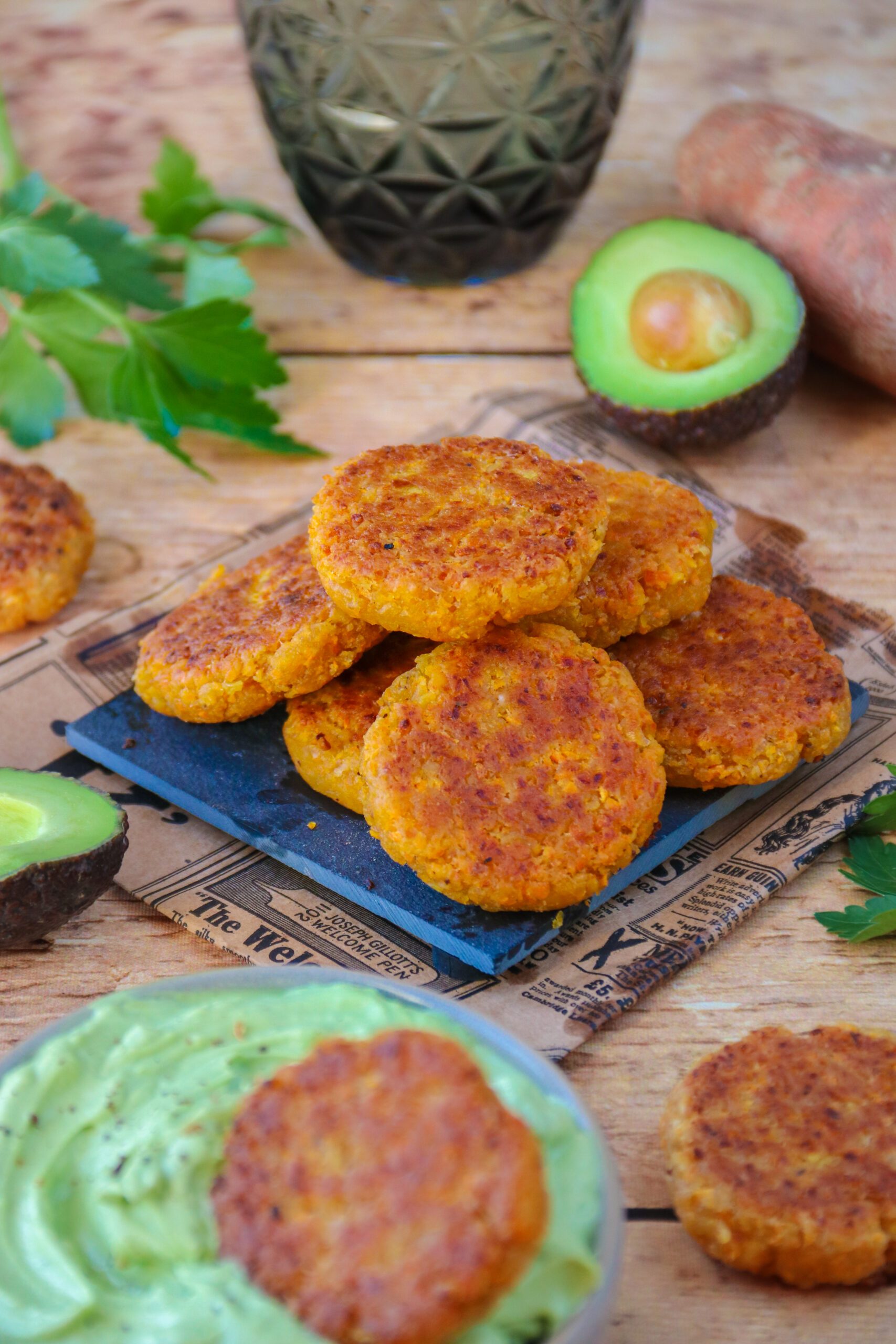 Croquettes de patate douce et crème d'avocat healthyfood_creation