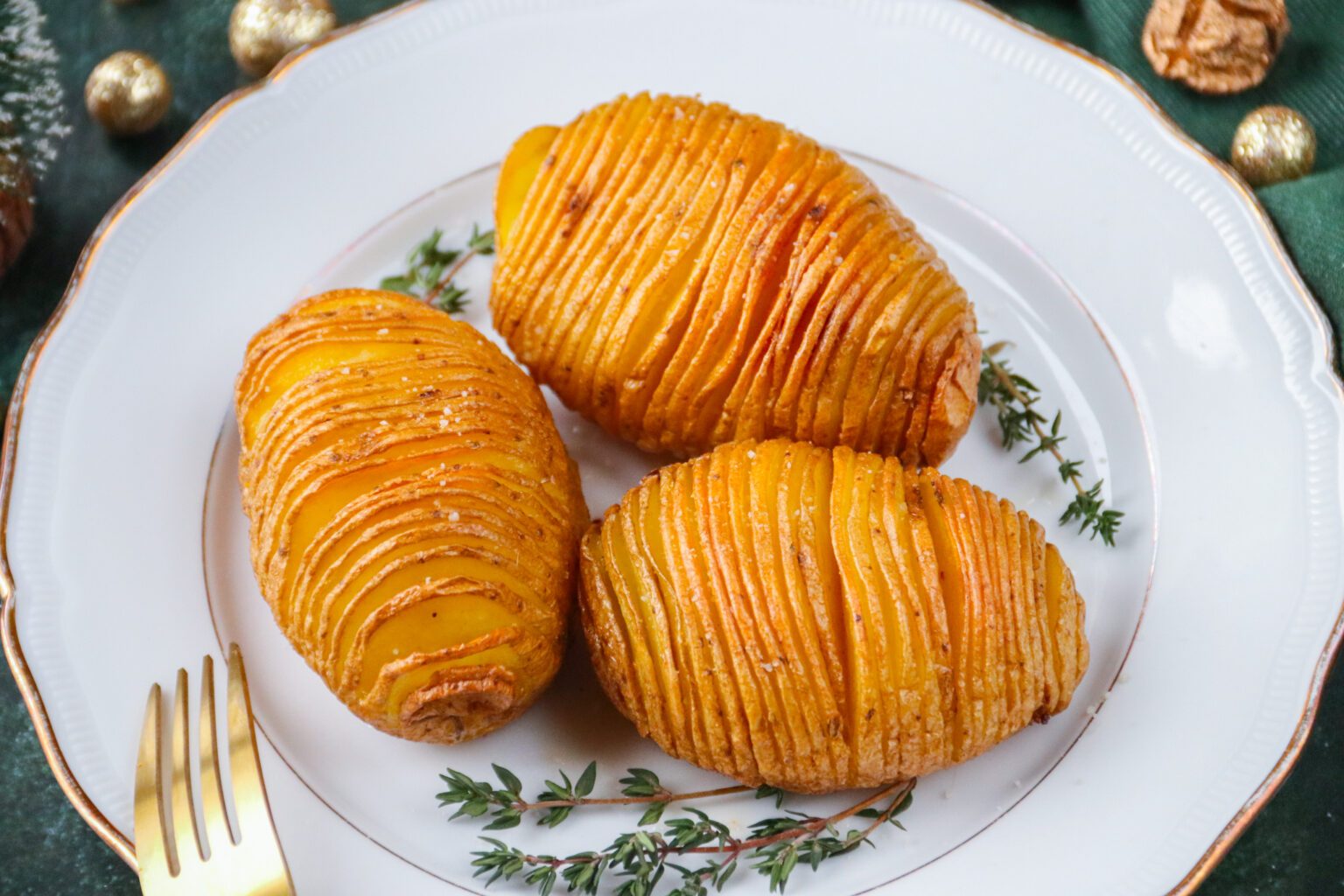 Patates hérissons (hasselback)