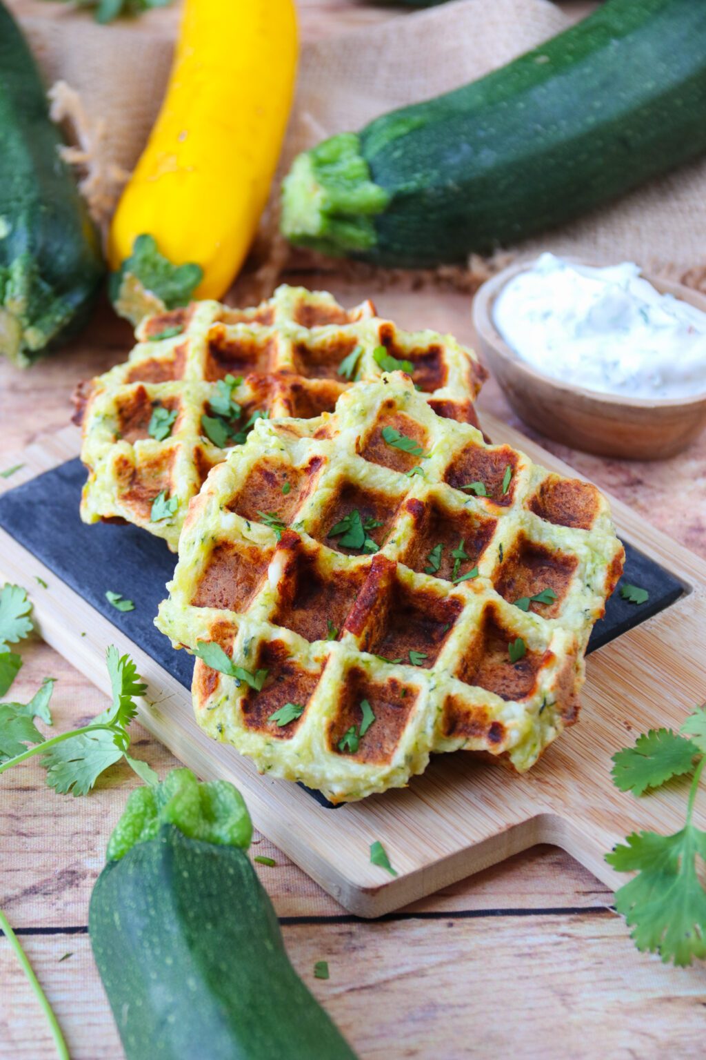 Gaufres salées à la courgette - healthyfood_creation