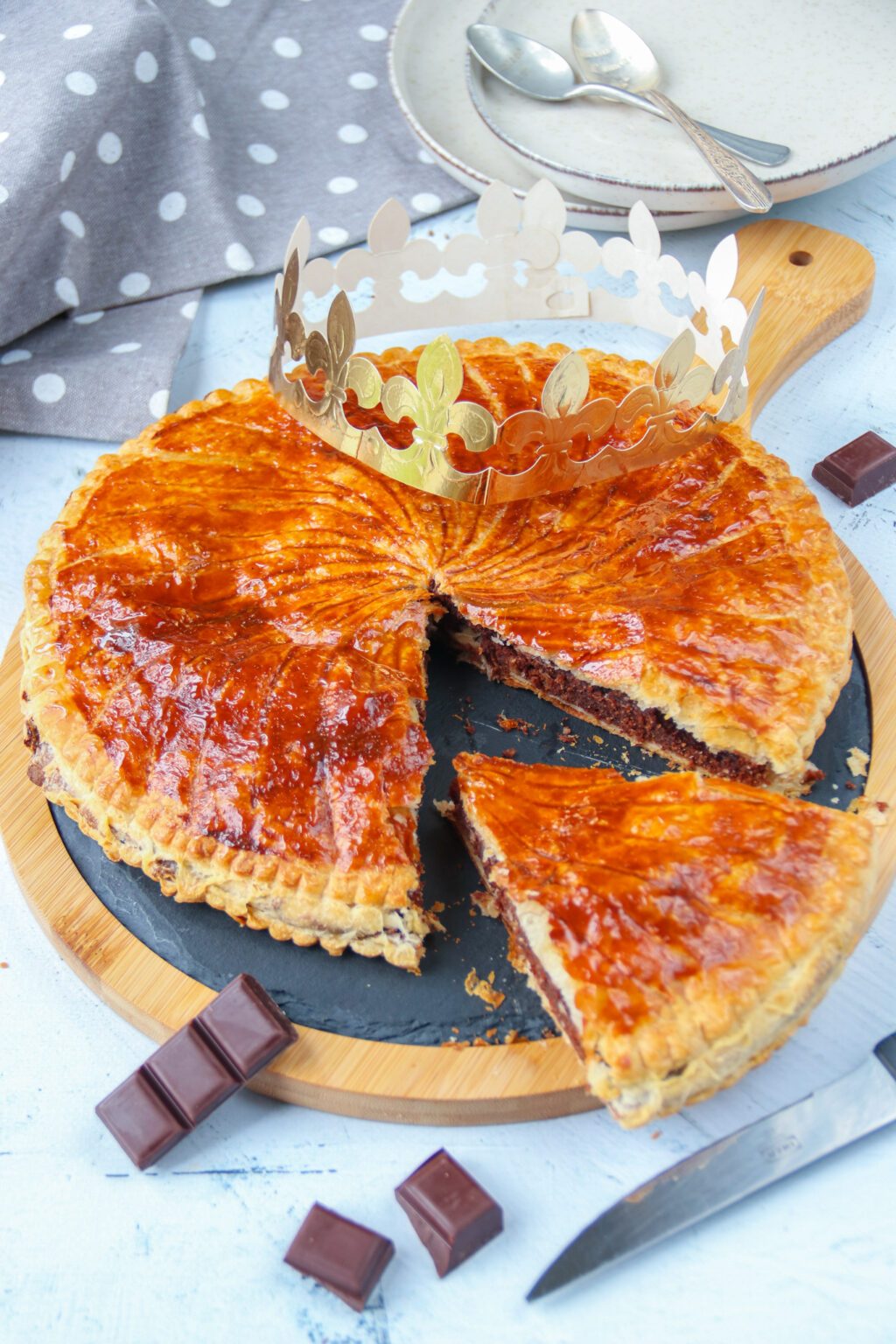 Galette feuilletée à la frangipane healthy au chocolat - healthyfood ...