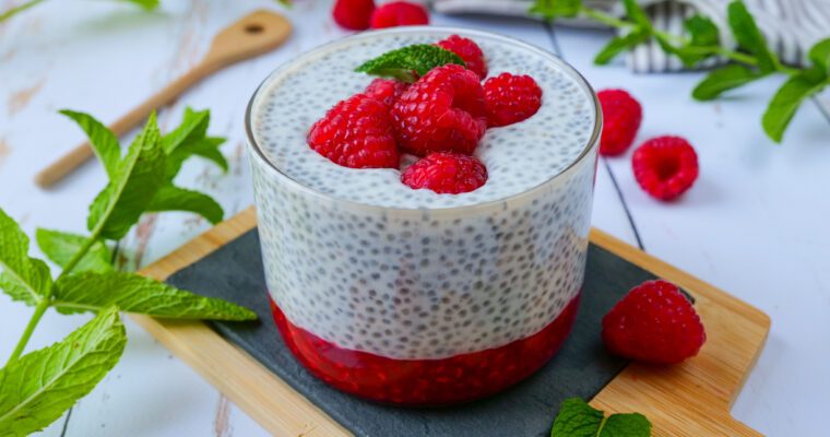 Chia pudding aux framboises