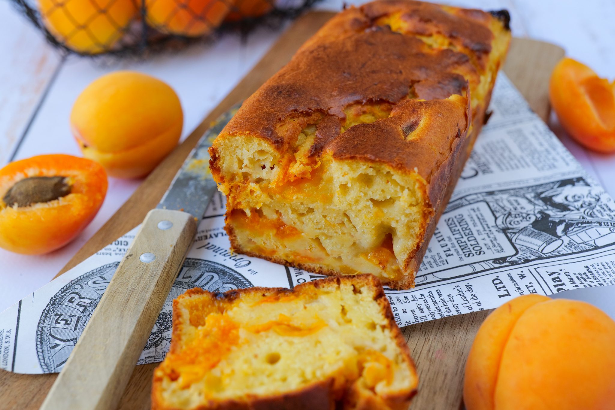 Cake au yaourt et aux abricots