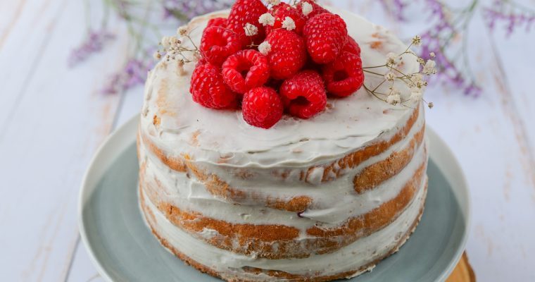 Naked cake aux framboises