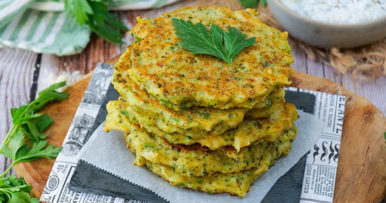 Galettes de brocoli et Parmesan