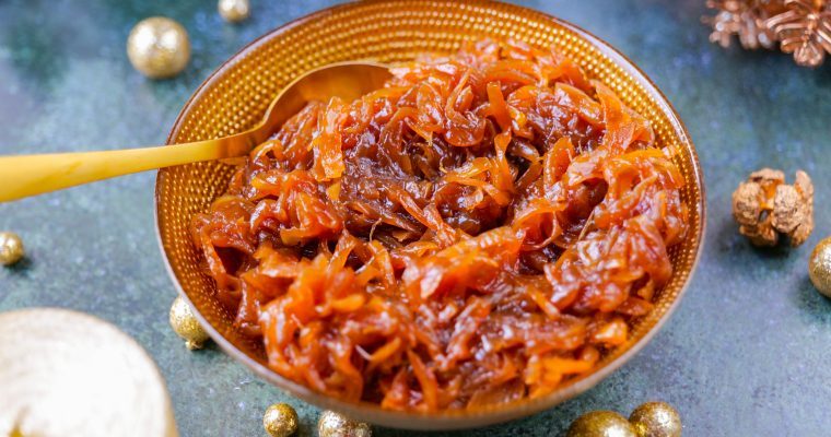 Confit d’oignons maison et moins sucré