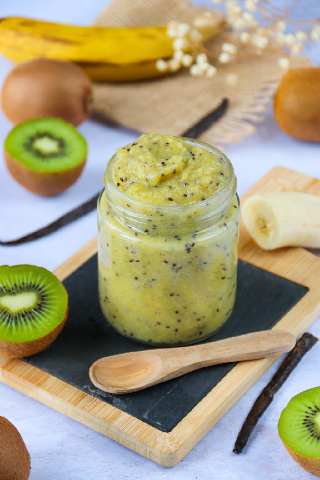 Compote de kiwis de France rôtis, banane et vanille healthyfood_creation