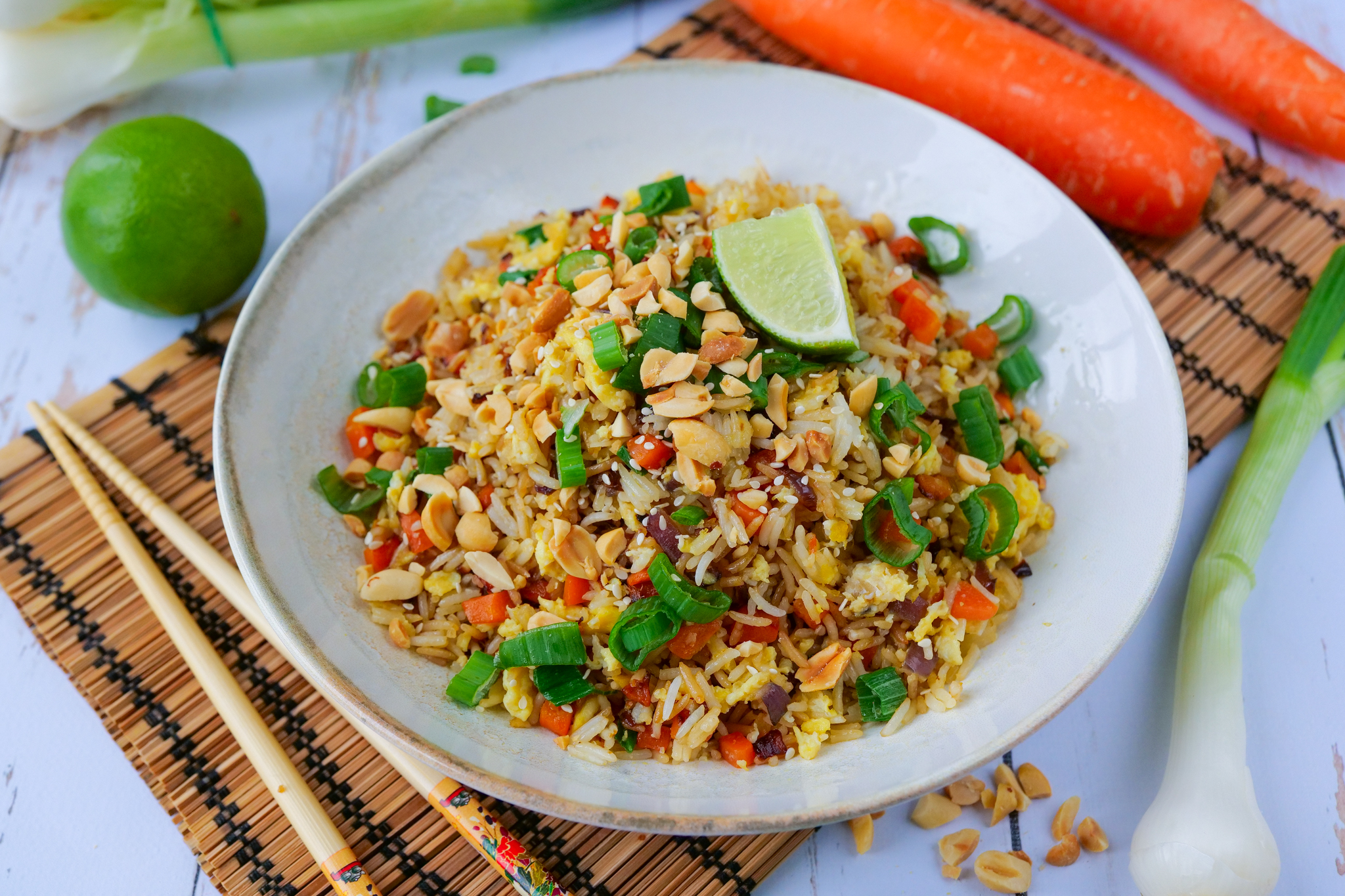 Riz sauté façon thaï végétarien