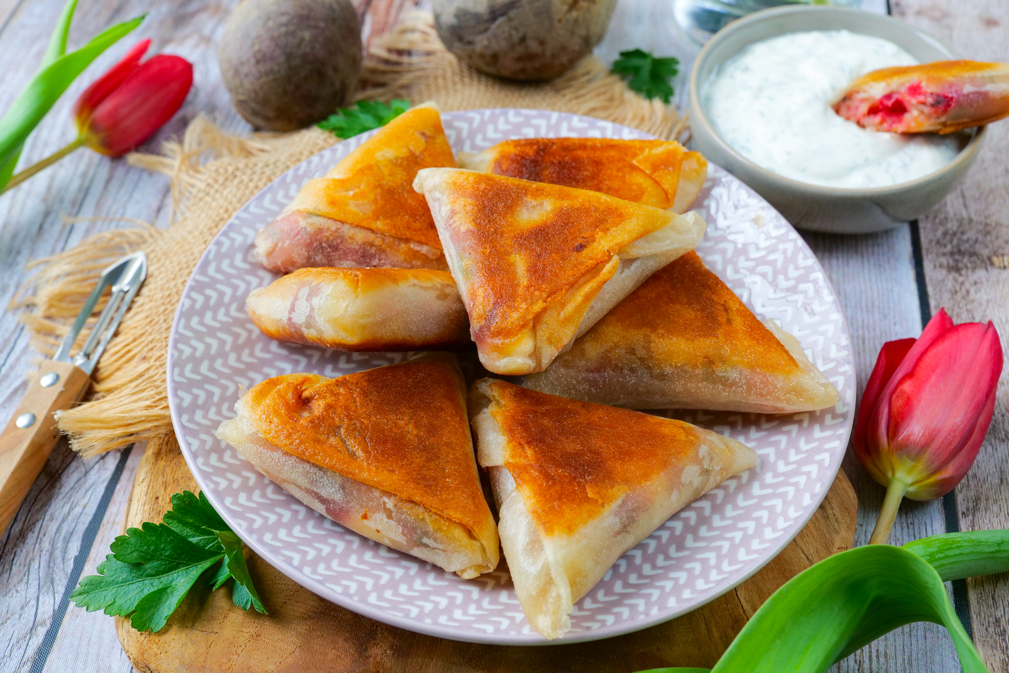 Samoussas pommes de terre et betteraves