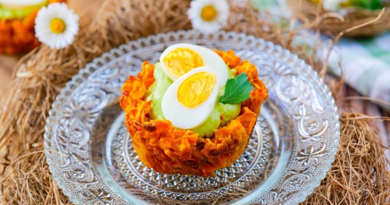 Röstis-nids patate douce et avocat