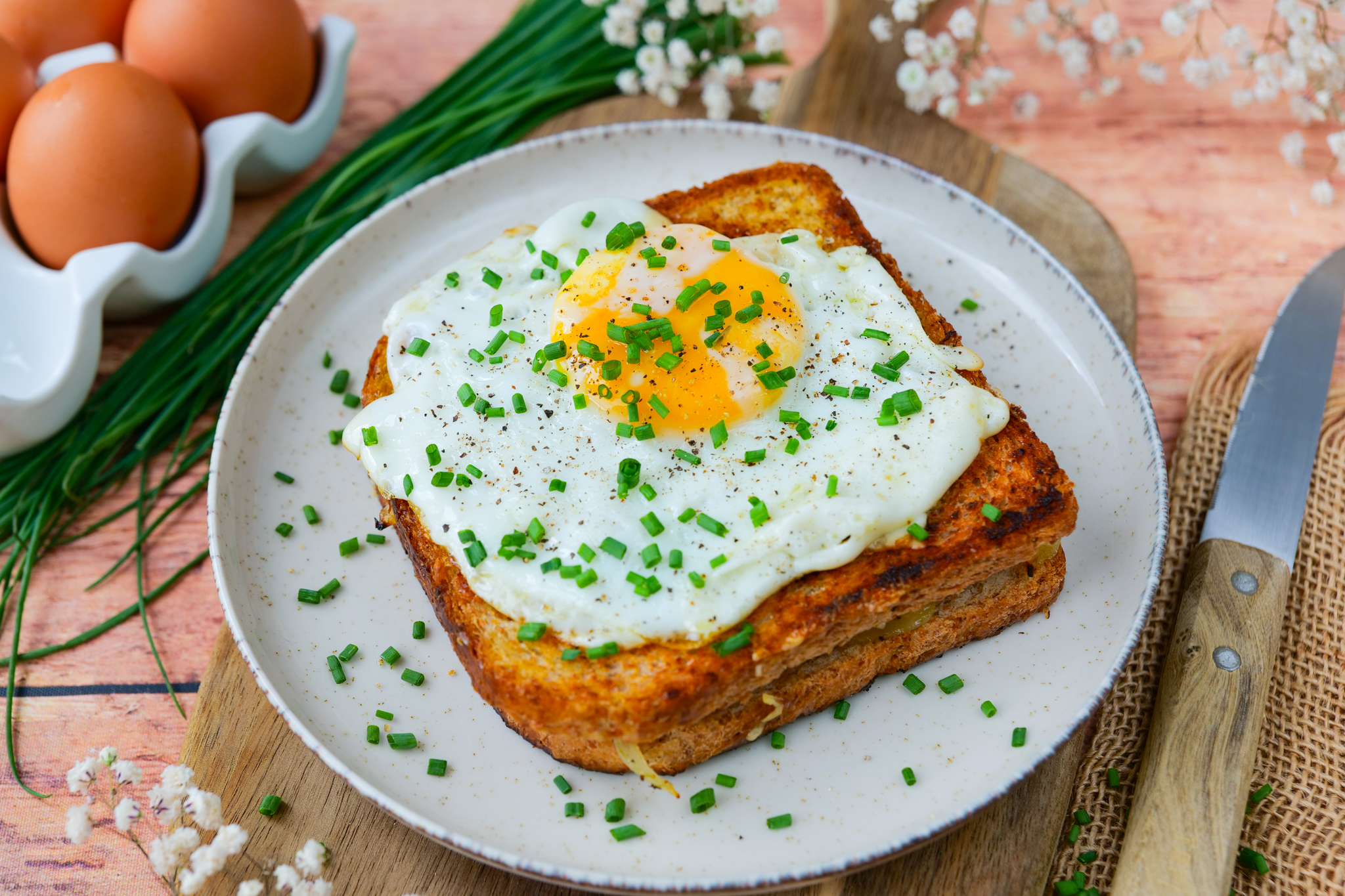 Croque Madame printanier
