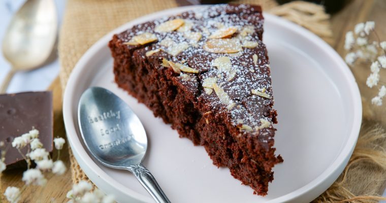 Moelleux au chocolat avec des haricots rouges