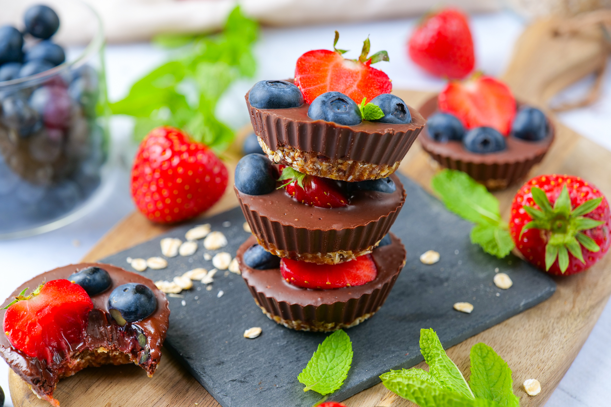 Choco cups aux fruits rouges