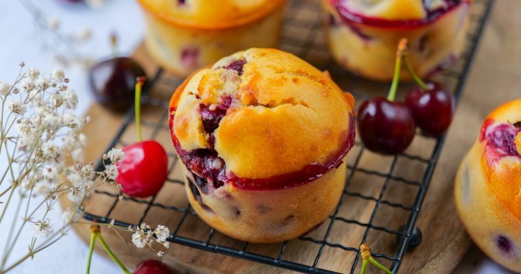 Muffins aux cerises