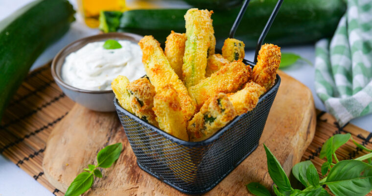 Frites de courgettes sans friture