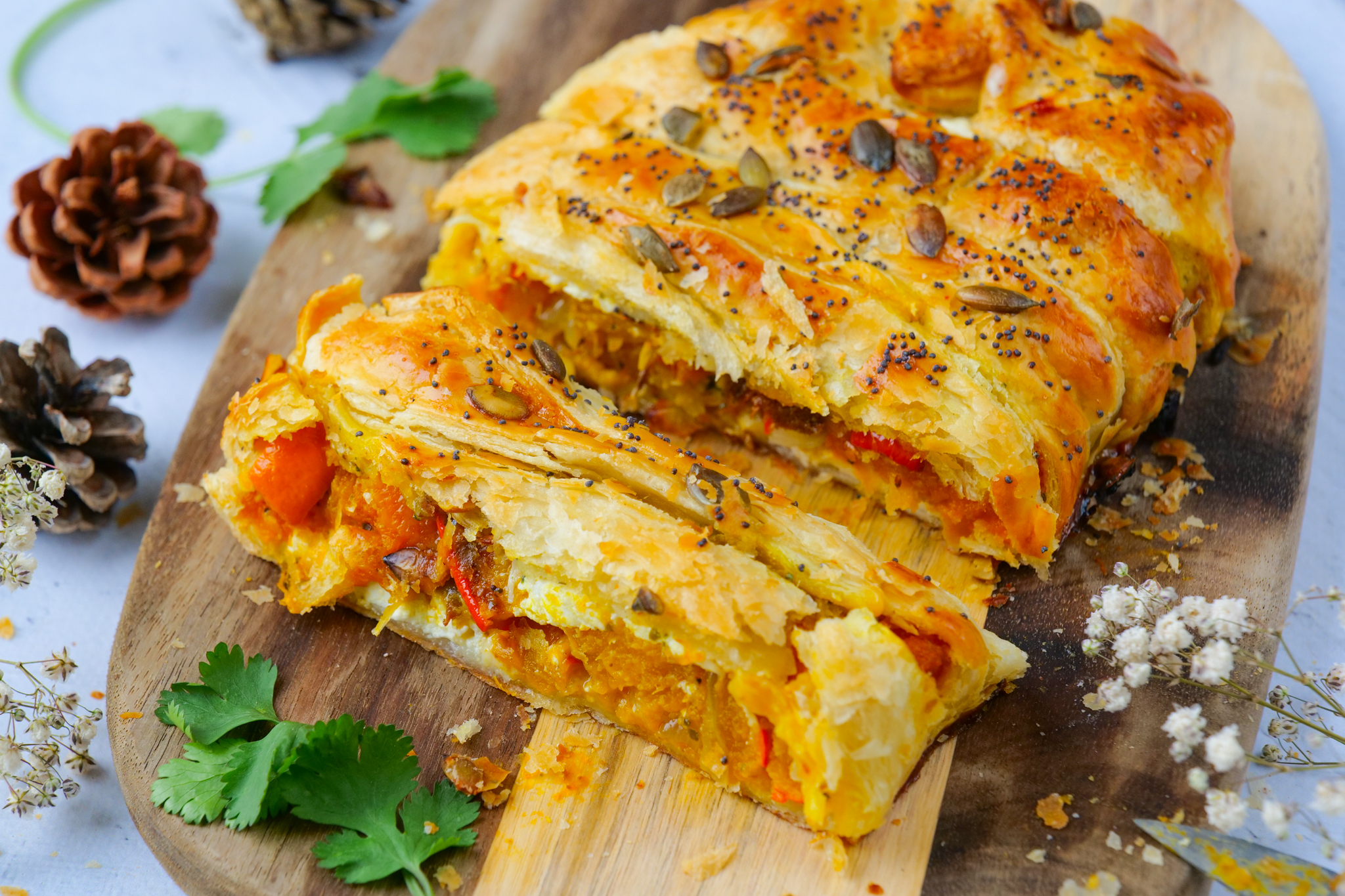 Feuilleté au potimarron et au miel