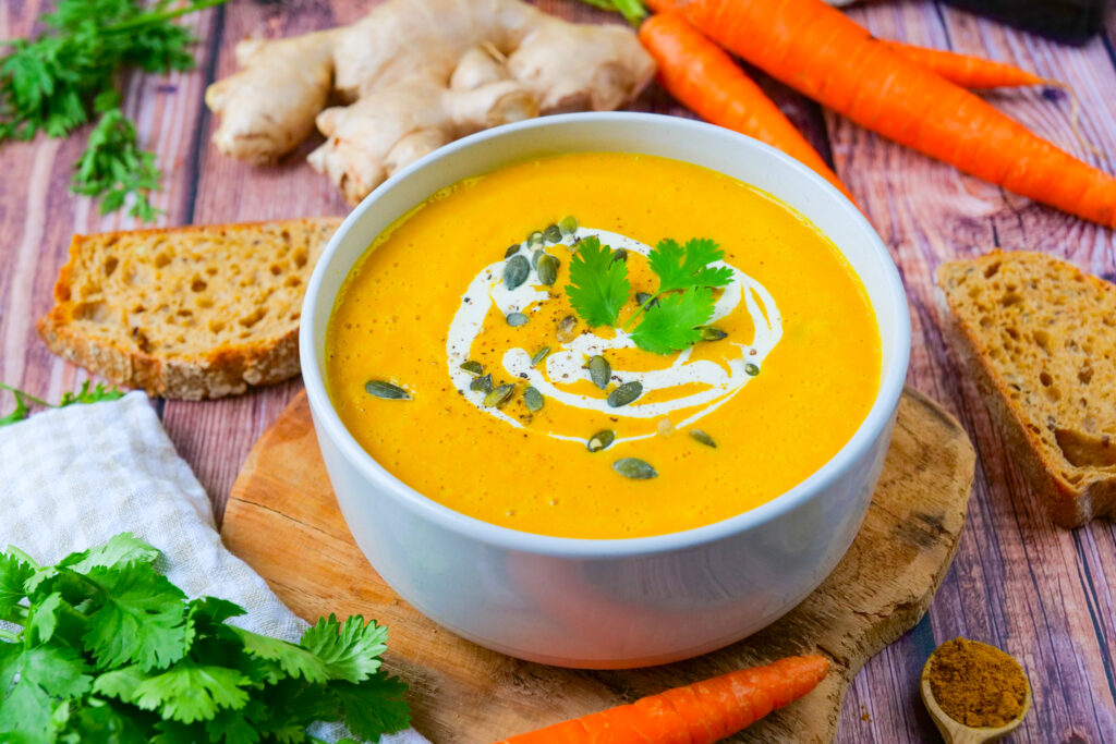 Velouté de carottes, gingembre et curry - healthyfood_creation