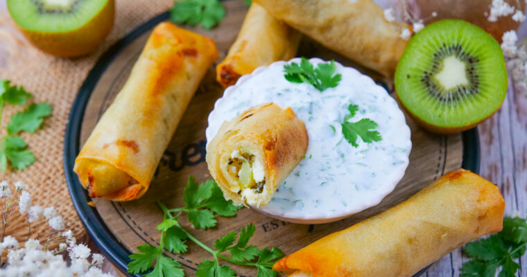 Cigares au kiwi de France et feta
