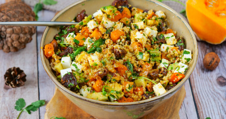 Salade d’automne butternut et boulgour