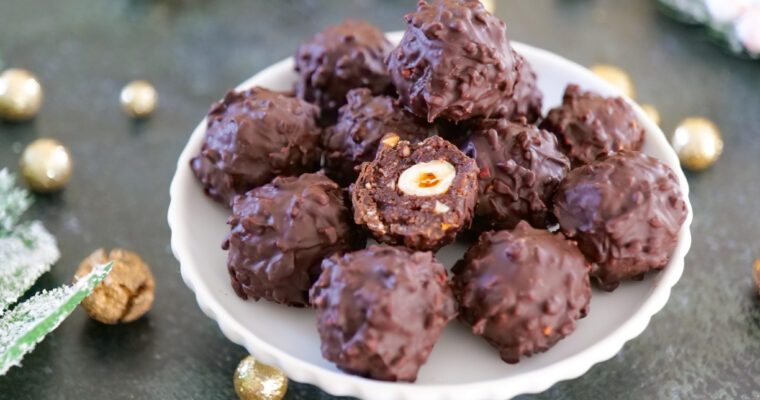 Energy balls façon Ferrero Rocher