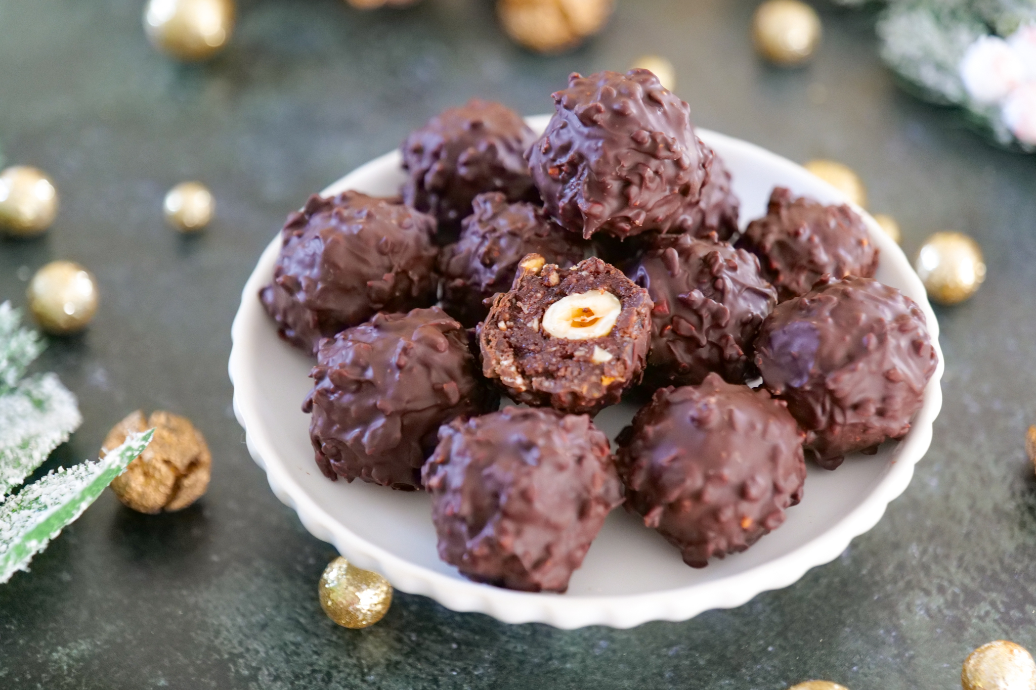 Energy balls façon Ferrero Rocher