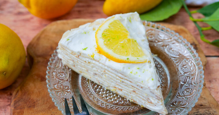 Gâteau de crêpes au citron