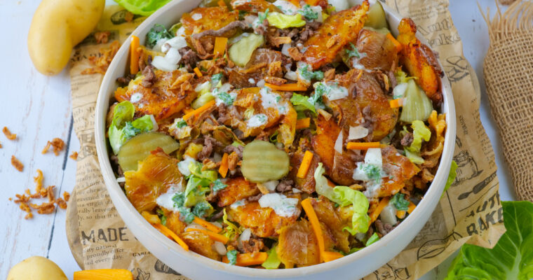 Salade de pommes de terre frappées façon burger