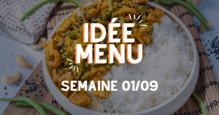 MENU SEMAINE 01/09
