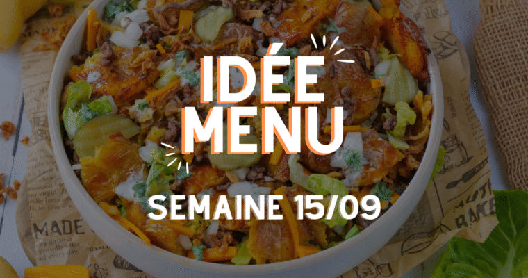 MENU SEMAINE 15/09