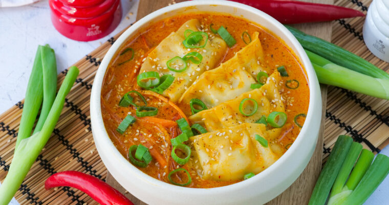 Soupe de gyosas ultra rapide