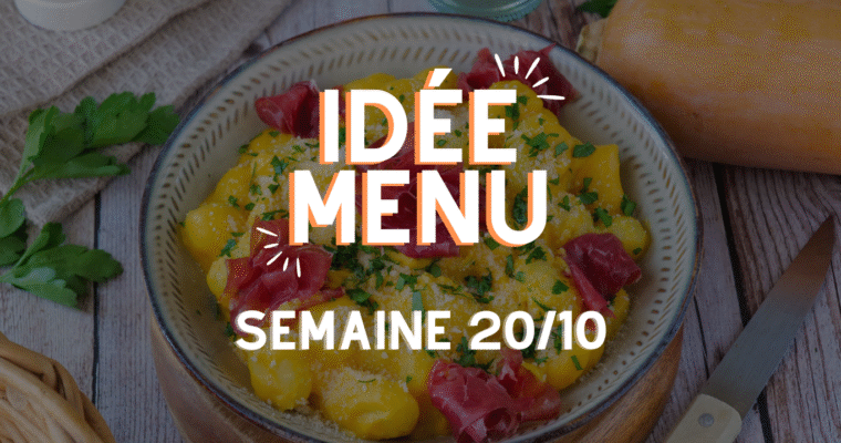 MENU SEMAINE 20/10
