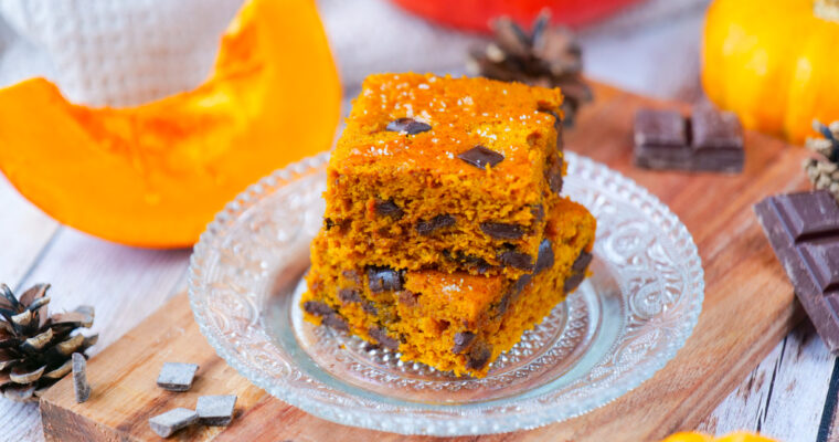 Blondie au potimarron et au chocolat