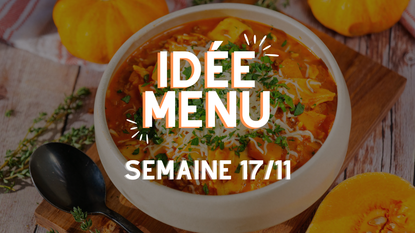 MENU SEMAINE 17/11