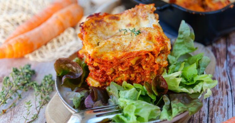 Lasagnes à la bolognaise et béchamel sans beurre