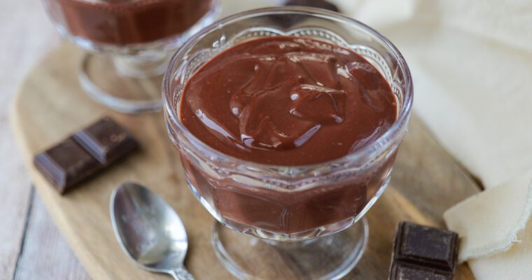 Crèmes desserts au chocolat façon « Mont Blanc »