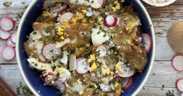 Salade piémontaise 2.0 aux pommes de terre frappées