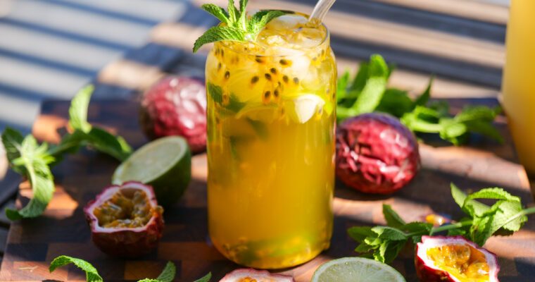 Iced tea au fruit de la passion