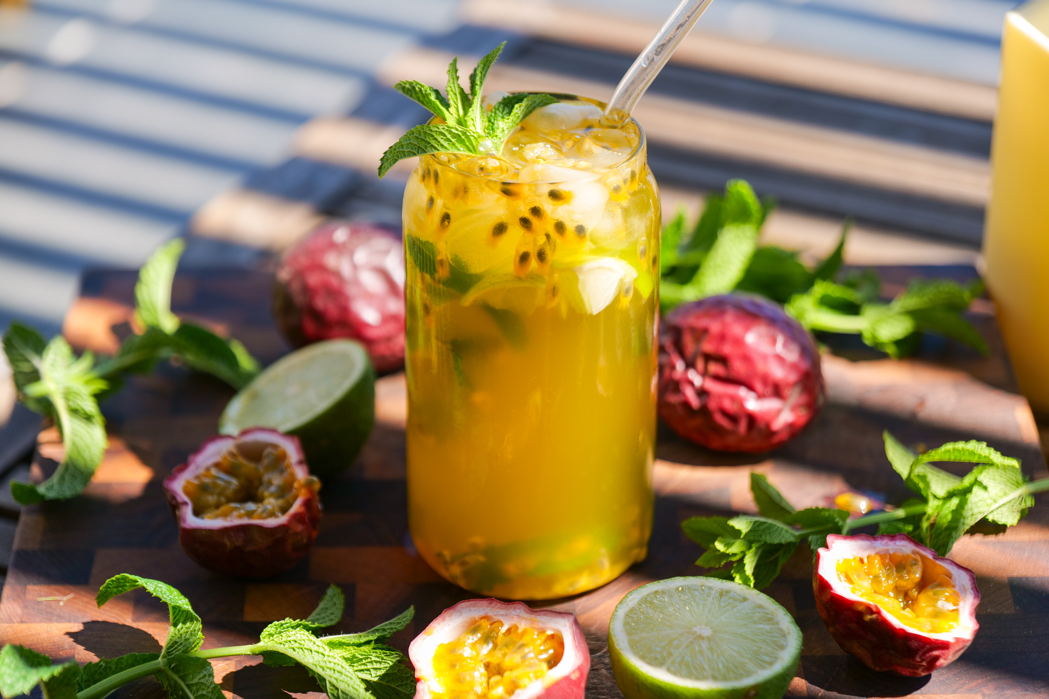 Iced tea au fruit de la passion