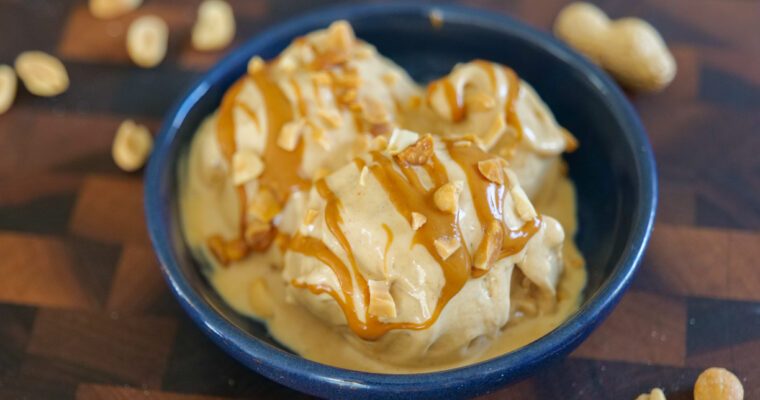 Glace express à la cacahuète