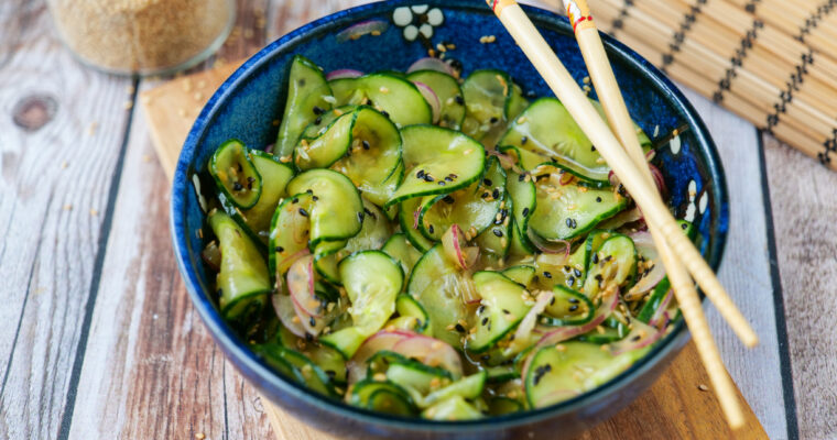 Salade de concombre à l’asiatique
