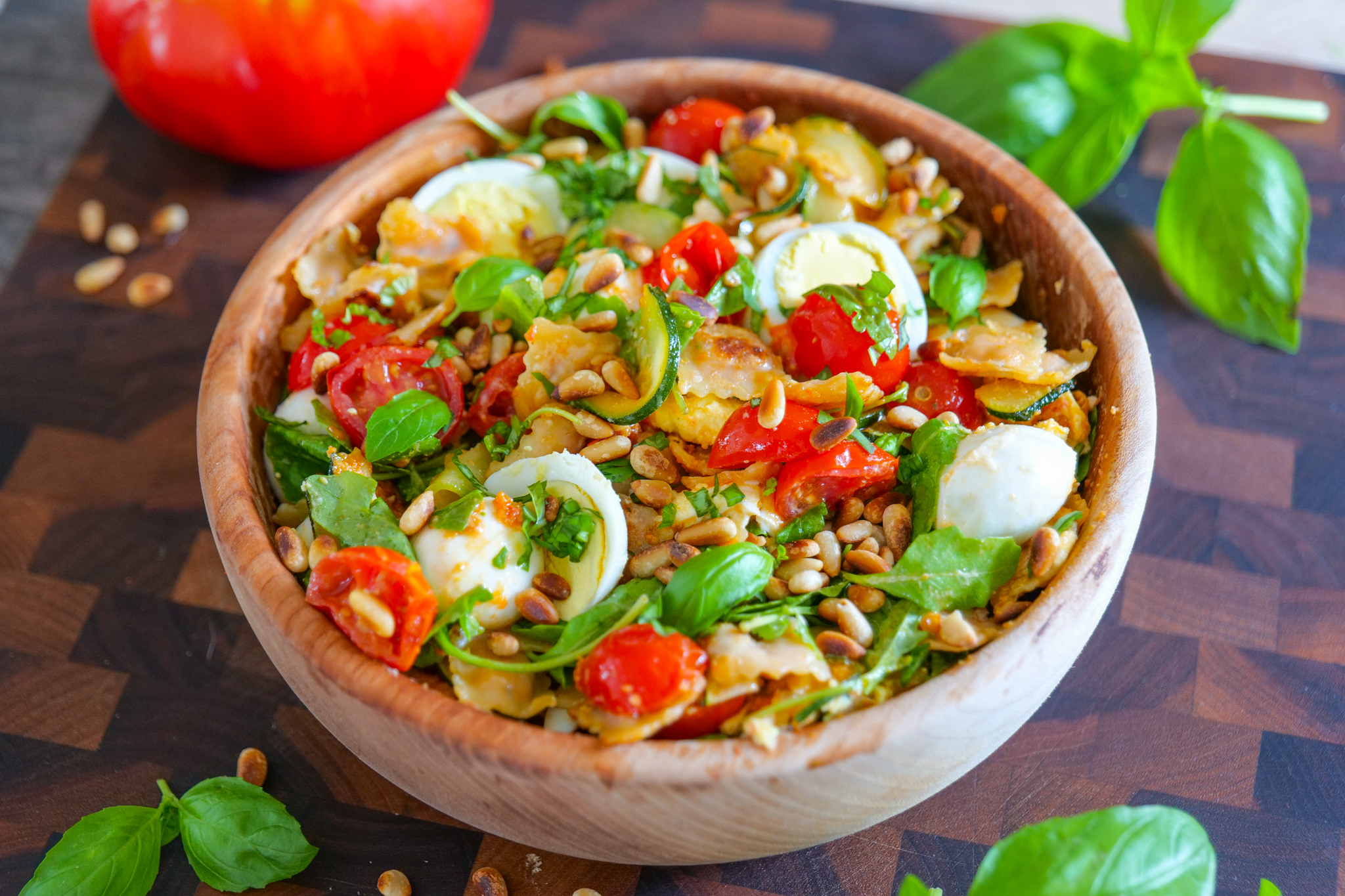 Salade de ravioles grillées à l’italienne