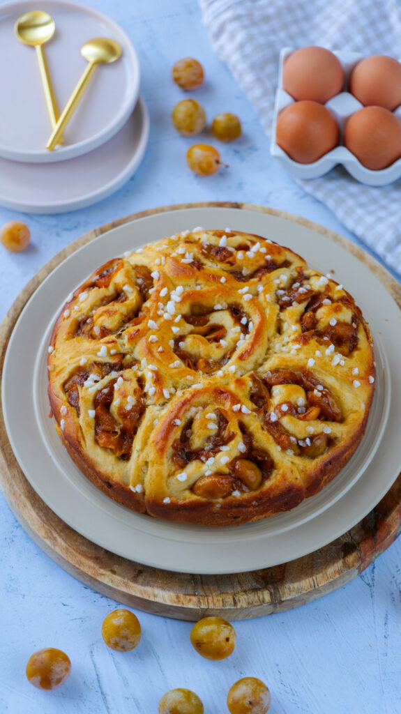 brioche roulée mirabelles