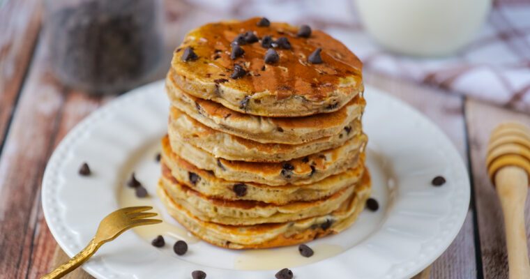Pancakes healthy aux pépites de chocolat